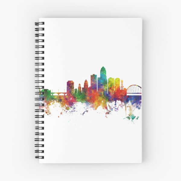 Artikelvorschau, Des Moines Iowa Skyline entworfen und verkauft von ArtPrints.