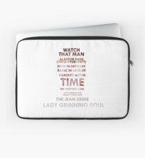David Bowie: Aladdin Sane song titles Laptop Sleeve