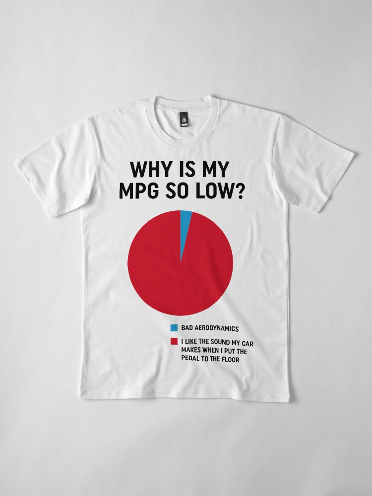 Alternate view of Why is my mpg so low design Premium T-Shirt