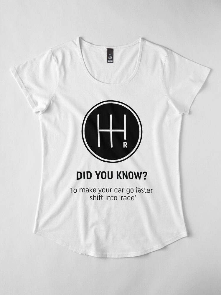 Alternate view of Did you know reverse design Premium Scoop T-Shirt
