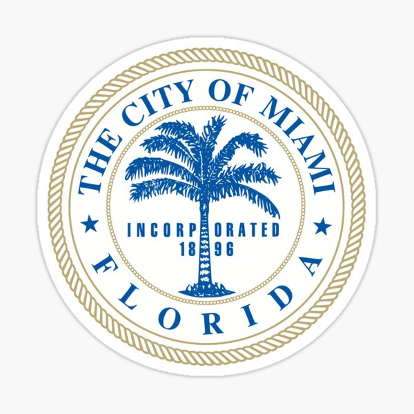 City Seal of Miami, Florida Sticker