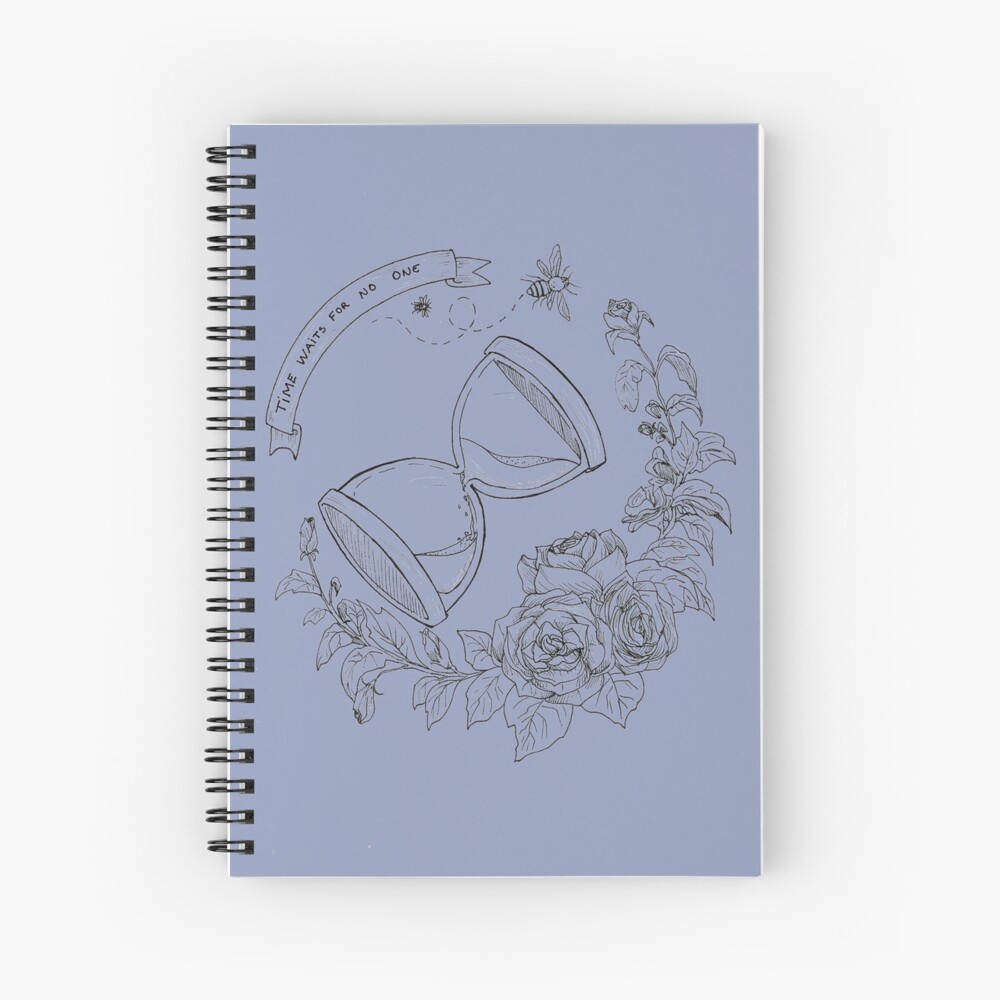 Time Waits For No One Hardcover Journal By Danaschmidt Redbubble