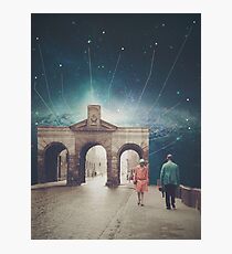 We met as Time Travellers Photographic Print
