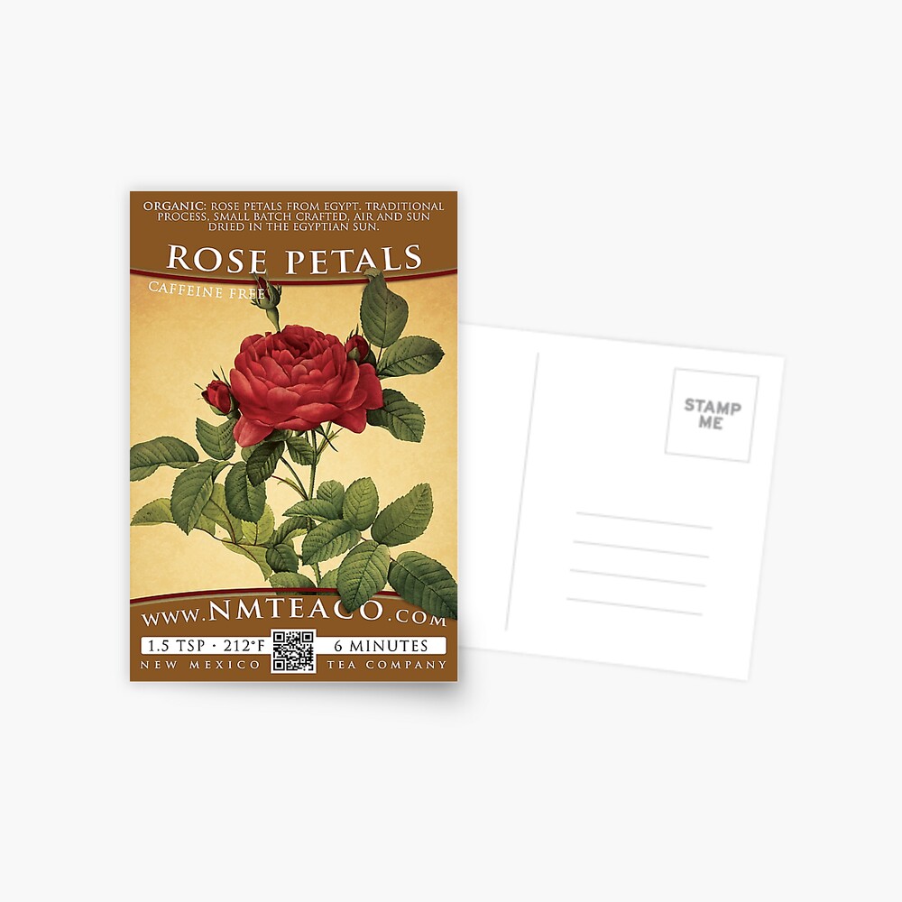 Rose Petals - Organic Postcard for Sale by NMTeaCo