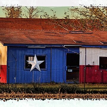 Artwork thumbnail, Sunset Flag Barn by WarrenPHarris