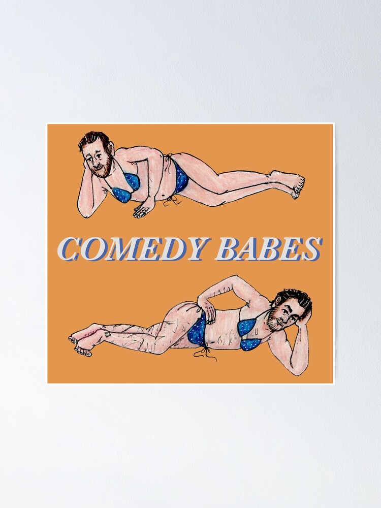 Rhod Gilbert Alex Horne Comedy Babes Taskmaster Poster By