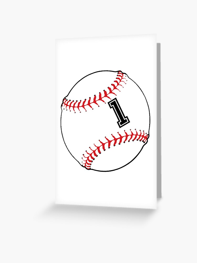 1 Journal: A Baseball Jersey Number #1 One Notebook For Writing And Notes:  Great Personalized Gift For All Players, Coaches, And Fans (White Red Black