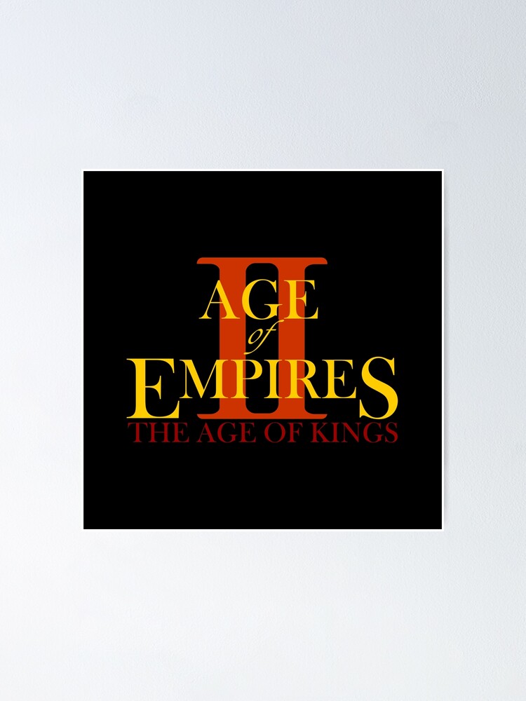 Age Of Empires 2 Logo Poster By Snippypie Redbubble