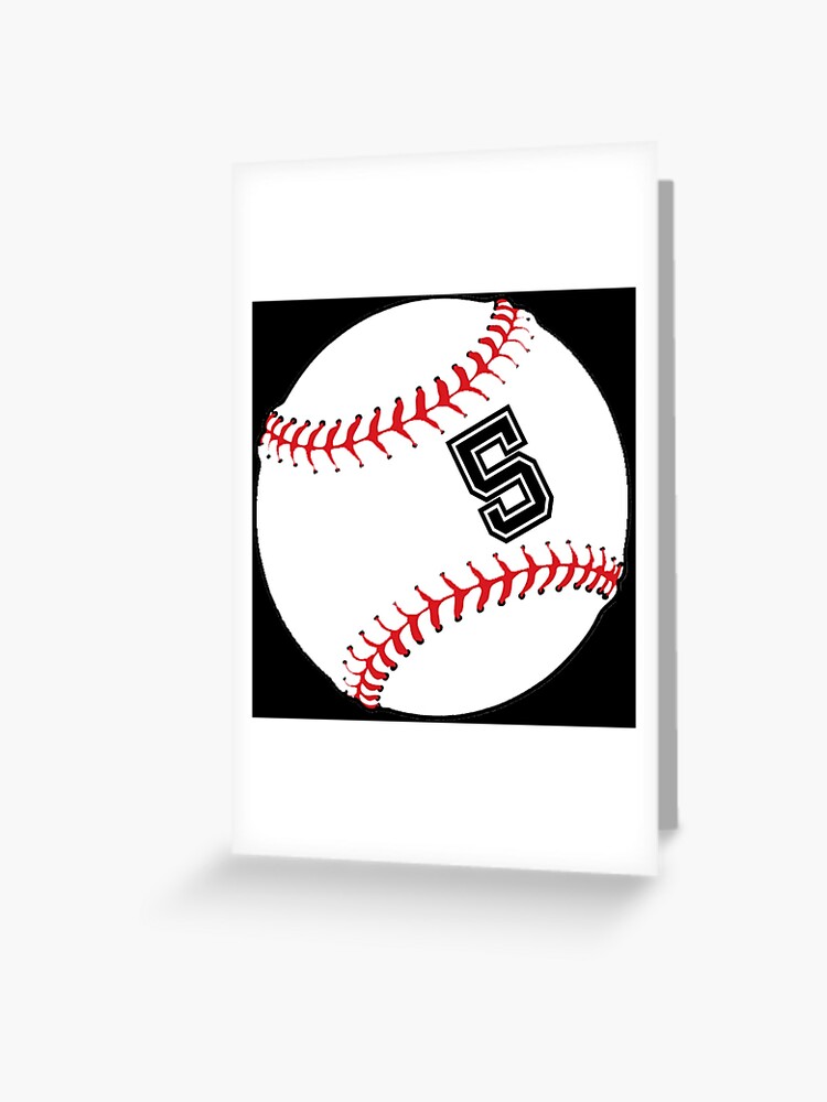 Baseball Player Jersey No 5 Back Number #5 Ball Sport Sticker Gift