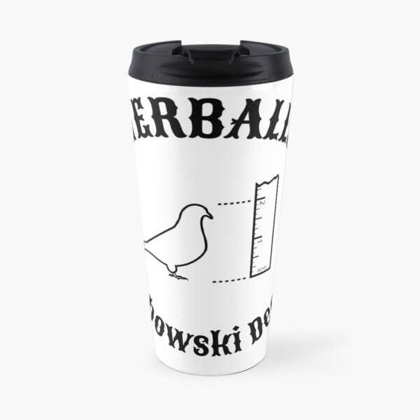2-inch Pigeon - Black Travel Mug