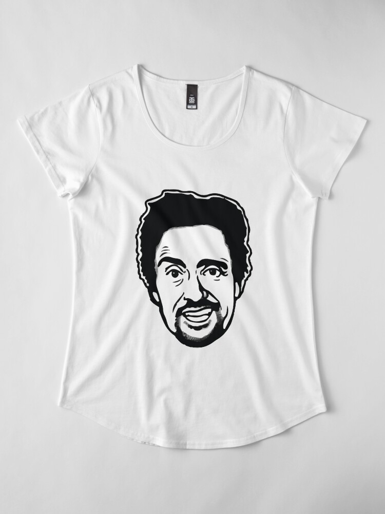 Alternate view of Richard Hammond Cartoon design Premium Scoop T-Shirt