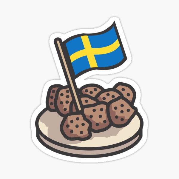 Swedish Meatball Stickers Redbubble