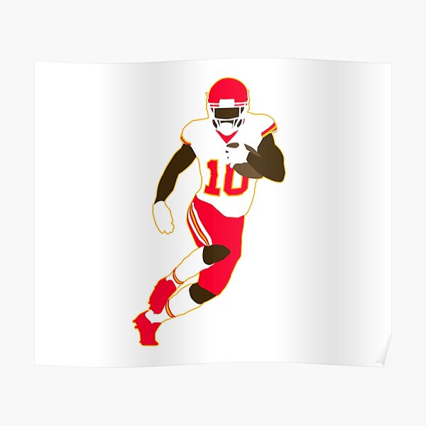 Tyreek Hill Kansas City Chiefs NFL Cheetah Art Wall Room Poster - POSTER  20x30