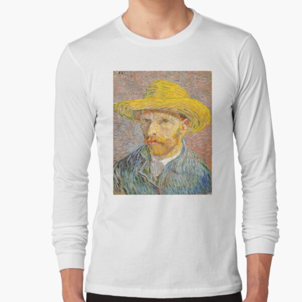 Self-Portrait with a Straw Hat, Vincent van Gogh Large organic tote bag 