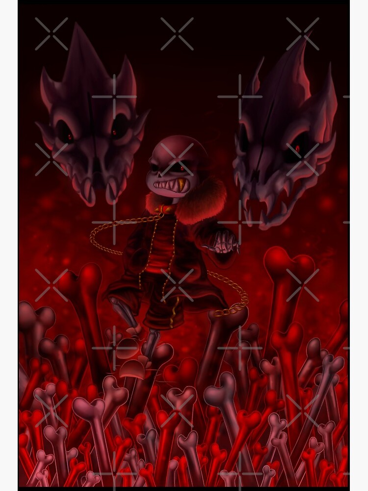 Sans Underfell Art Board Print By Hiroredbird Redbubble