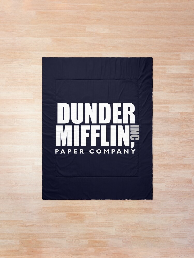 Alternate view of The Dunder Office Mifflin Inc. Design, T-Shirt, tshirt, tee, jersey, poster, Original Funny Gift Idea, Dwight Best Quote From Comforter