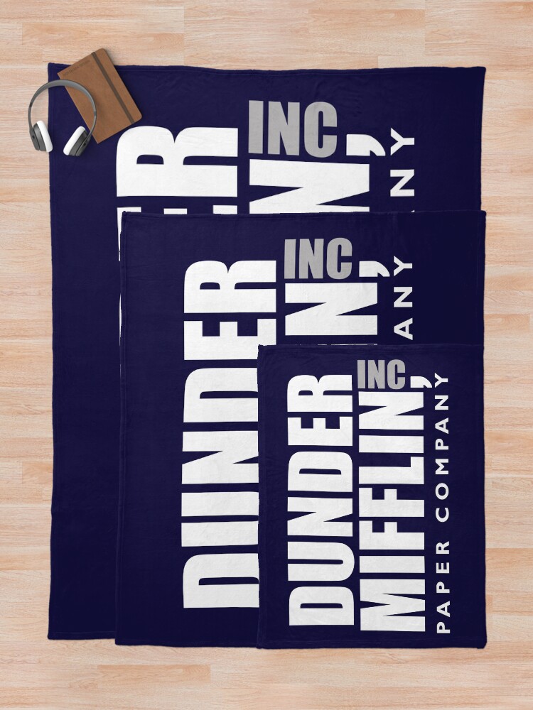 Alternate view of The Dunder Office Mifflin Inc. Design, T-Shirt, tshirt, tee, jersey, poster, Original Funny Gift Idea, Dwight Best Quote From Throw Blanket