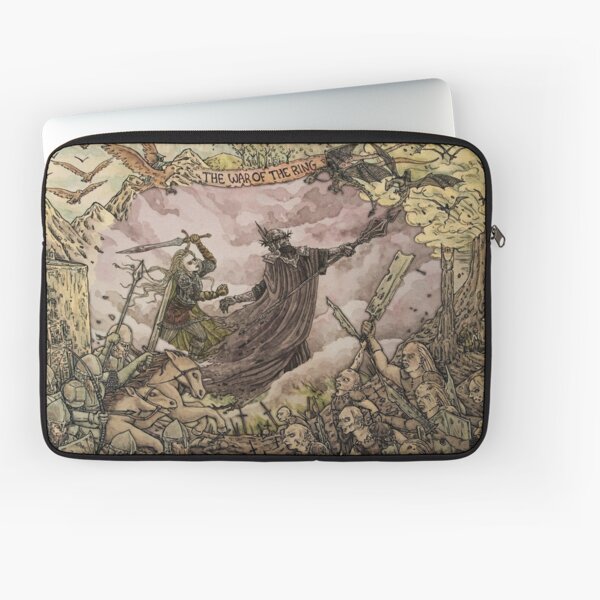 Eowyn and the Witch King of Angmar Laptop Sleeve