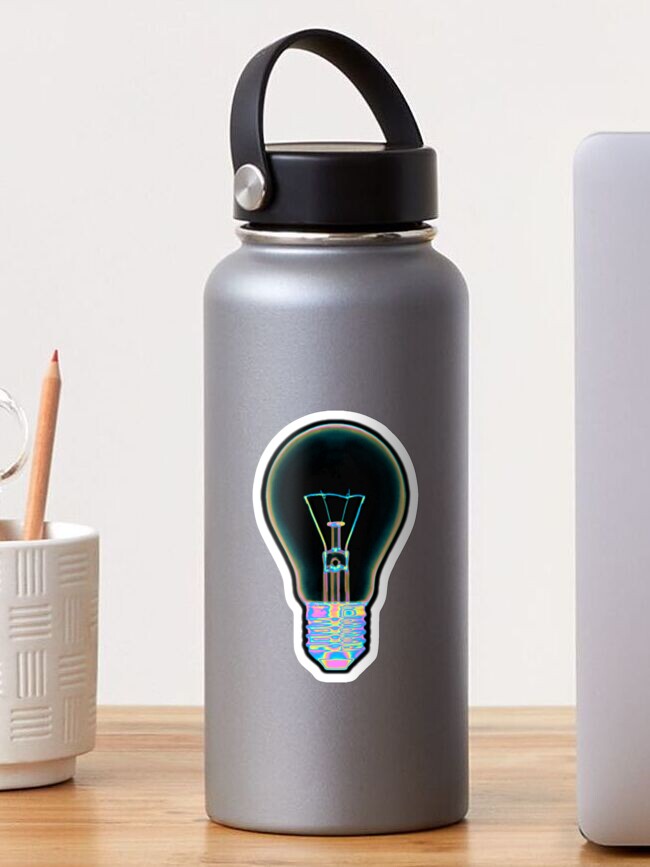 Thumbnail 1 of 3, Sticker, Holo Light Bulb designed and sold by dinaaaaaah.