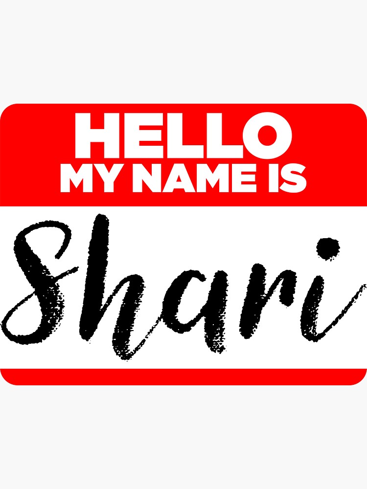 my-name-is-shari-cool-name-tag-hipster-stickers-sticker-for-sale-by