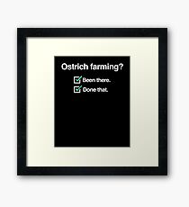 Ostrich Breeder - Gift For Ostrich Farmers Framed Print