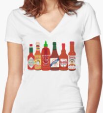 Hot Sauce Fitted V-Neck T-Shirt