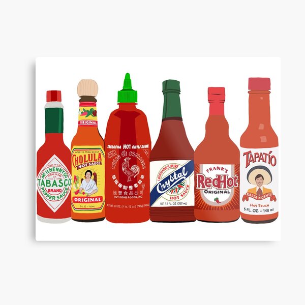 Hot Sauce Metal Print