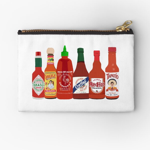 Hot Sauce Zipper Pouch