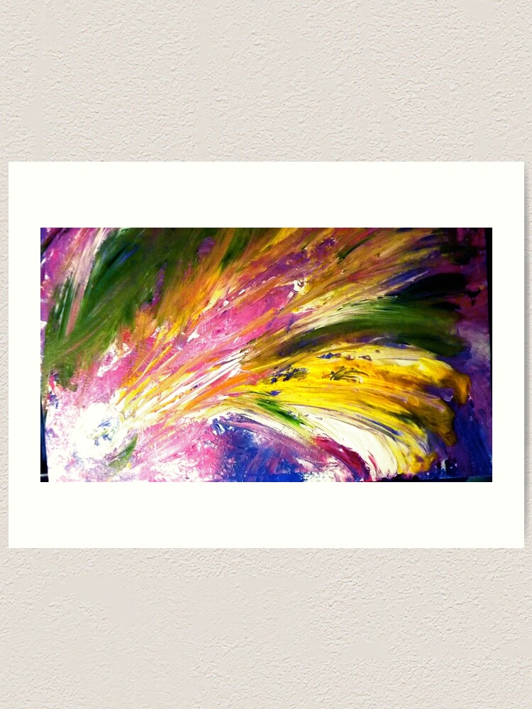 Alternate view of "Soul Descends, Soul Ascends" - Whole Painting Art Print