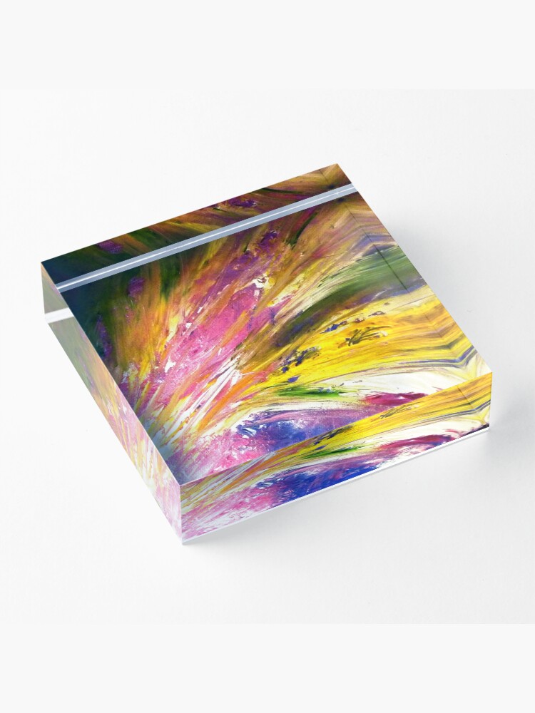 Alternate view of "Soul Descends, Soul Ascends" - Whole Painting Acrylic Block