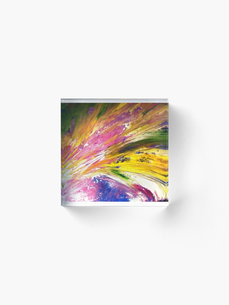 Alternate view of "Soul Descends, Soul Ascends" - Whole Painting Acrylic Block