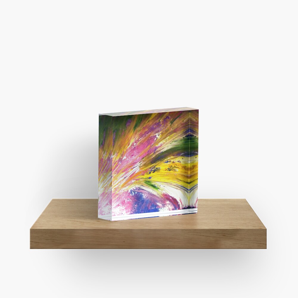 "Soul Descends, Soul Ascends" - Whole Painting Acrylic Block