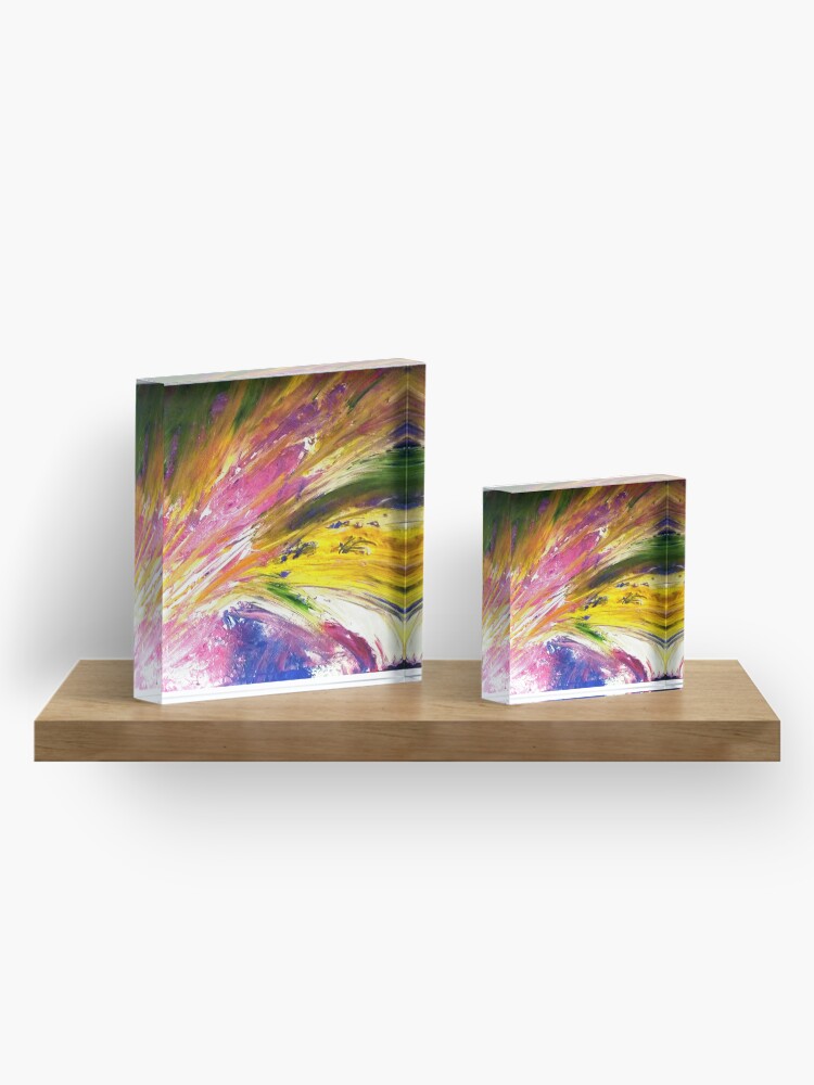 Alternate view of "Soul Descends, Soul Ascends" - Whole Painting Acrylic Block