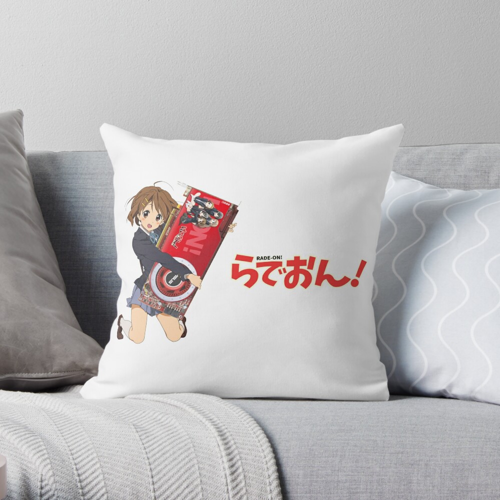 Yui Rade On Hd 4870 Gpu Throw Pillow By Cybersec Redbubble