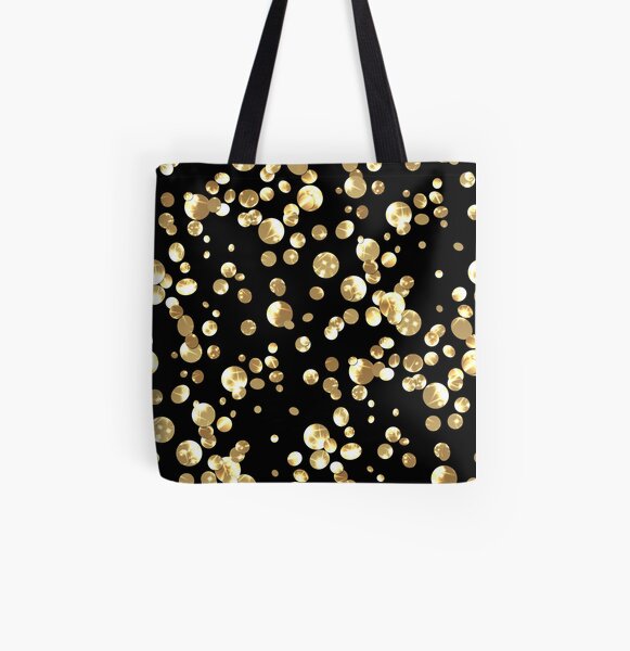 Seamless texture with gold glitter confetti Tote Bag for Sale by fuzzyfox