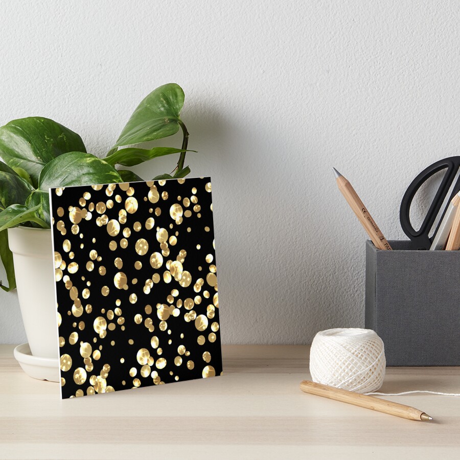 Seamless texture with gold glitter confetti Art Board Print for Sale by  fuzzyfox