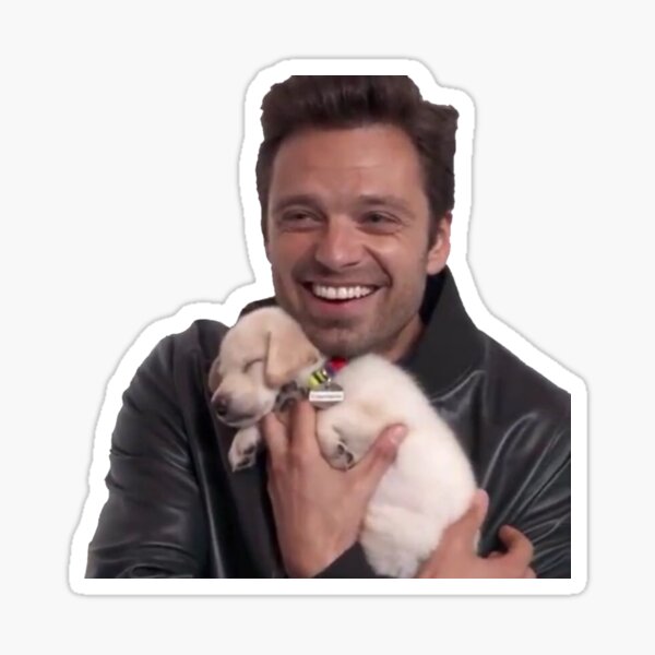 Sebastian + Puppy Sticker