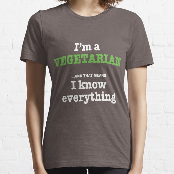 Funny Vegetarian Meme Graphic Essential T-Shirt