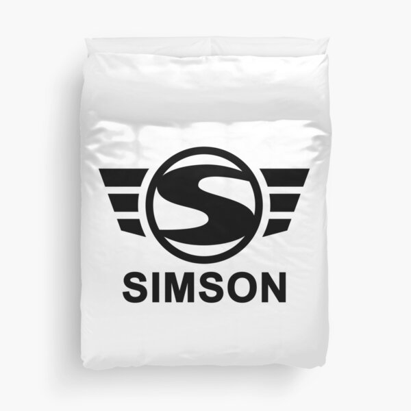 Simson Logo (schwarz) Bettbezug