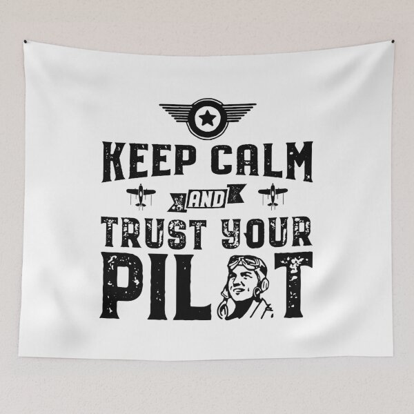 Item preview, Keep Calm and Trust Your Pilot Fight Aviation designed and sold by inkedtee.