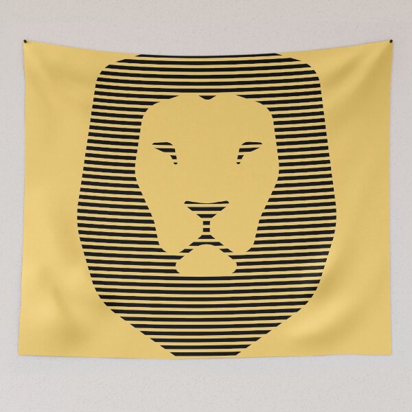 Item preview, Fierce Lion Icon in Stripes designed and sold by ByMaSOLE.