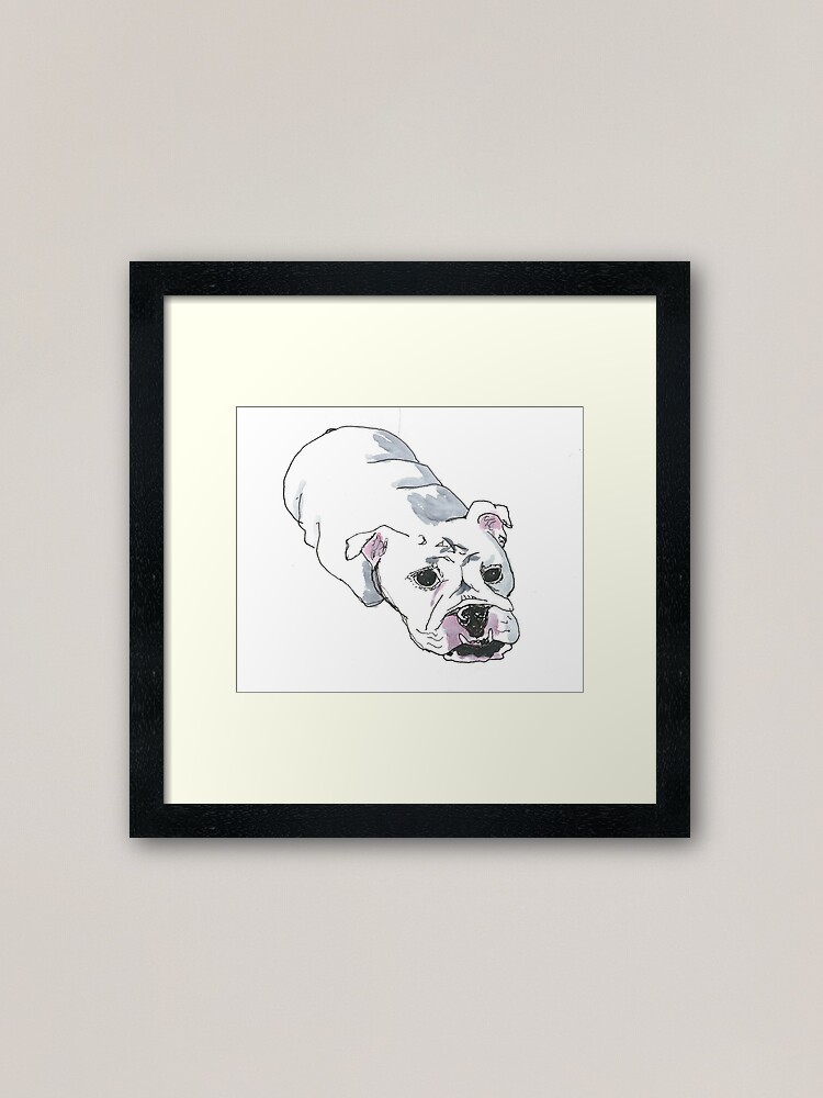 Alternate view of Joy’s first dog Framed Art Print
