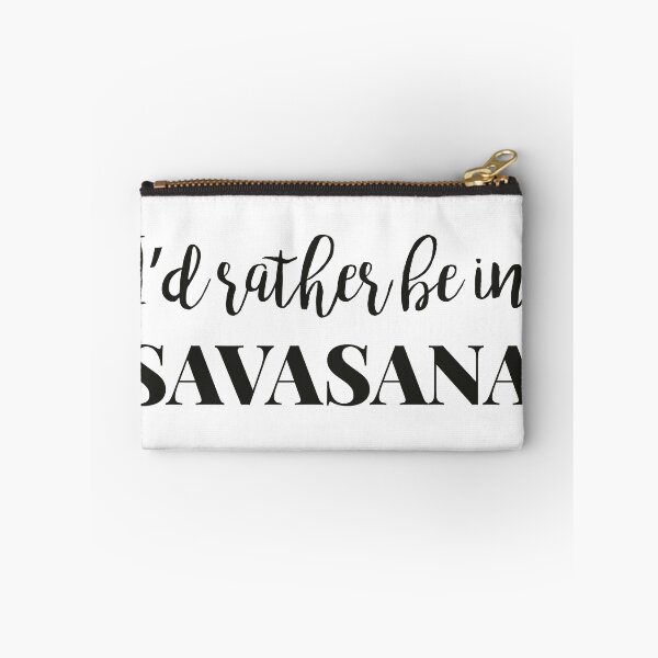Item preview, I'd rather be in Savasana sticker designed and sold by wickedfriday.