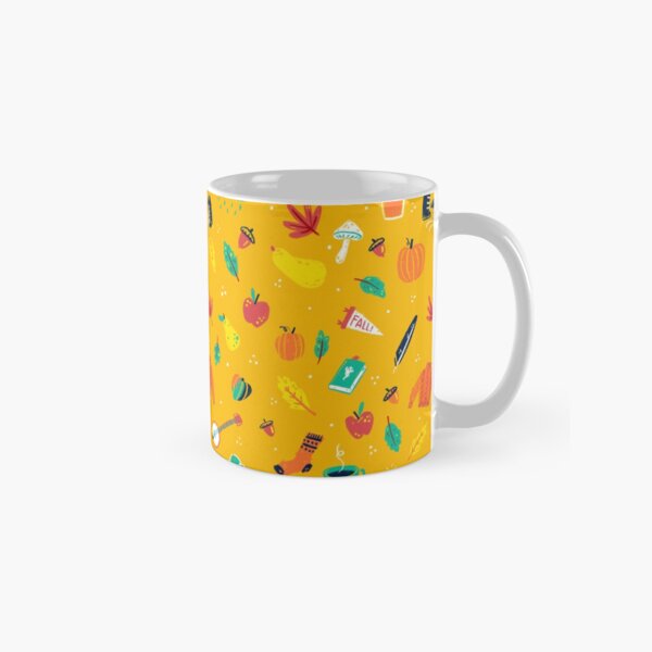Autumn is my Happy Place Pattern Classic Mug