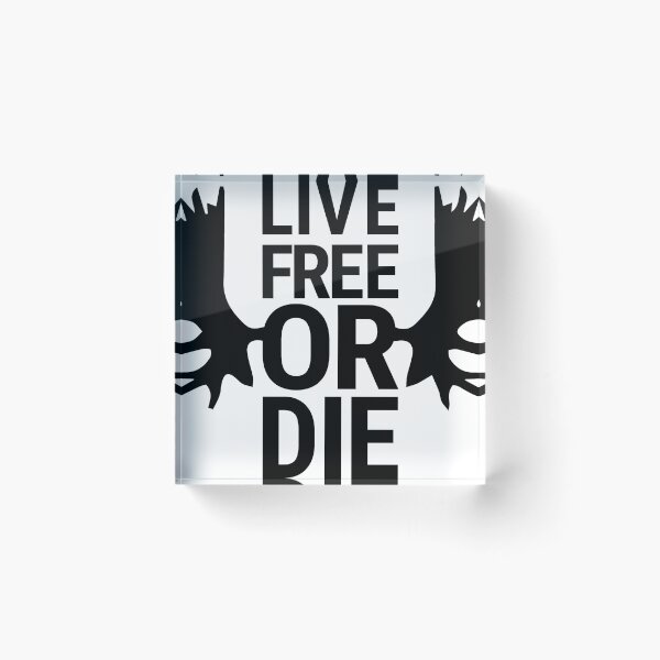 Item preview, Live Free or Die antlers New Hampshire designed and sold by Sabrina Joelle.