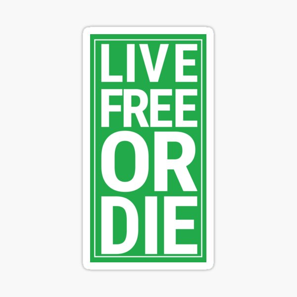 Item preview, Live Free or Die RD sign designed and sold by Sabrina Joelle.