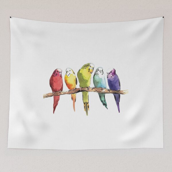 Item preview, Rainbow Parakeets designed and sold by Gabrielle Burke.