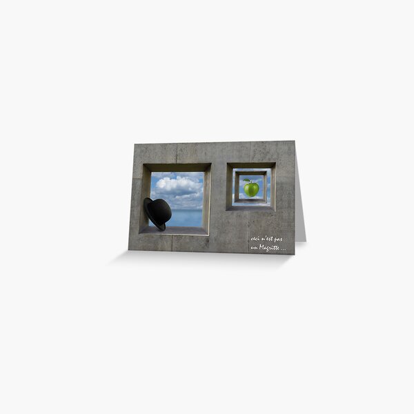 tribute to Magritte Greeting Card