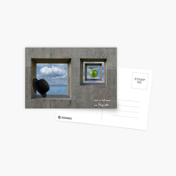 tribute to Magritte Postcard