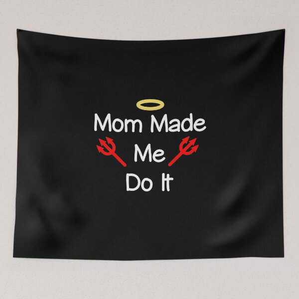 Item preview, Mom Made Me Do It Angel-Devil Dark Color designed and sold by TinyStarAmerica.
